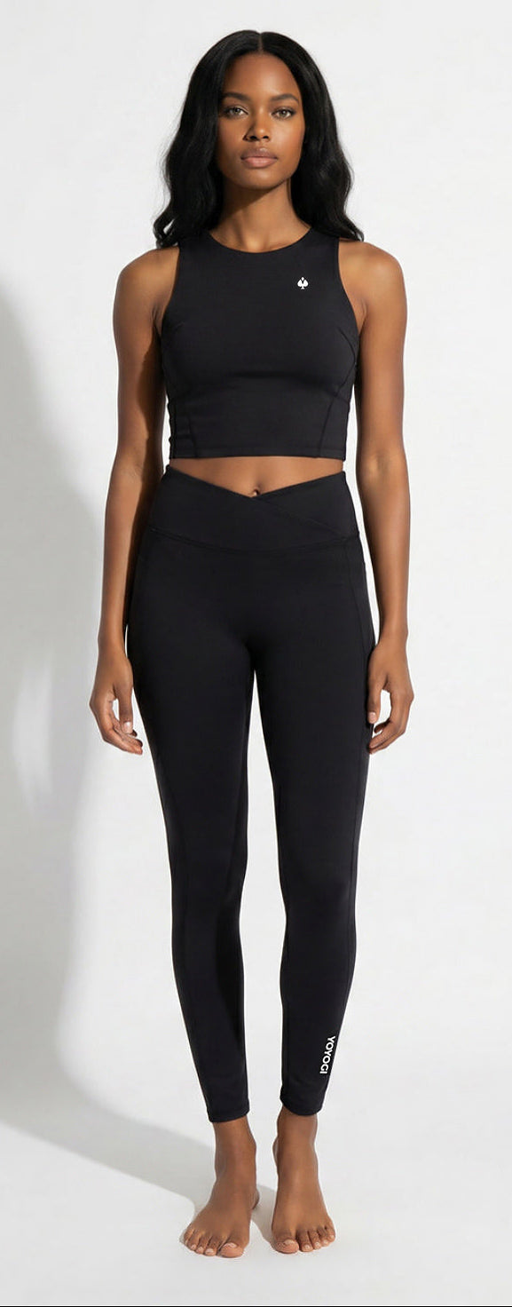 Akari Top + Sora Leggings - Black