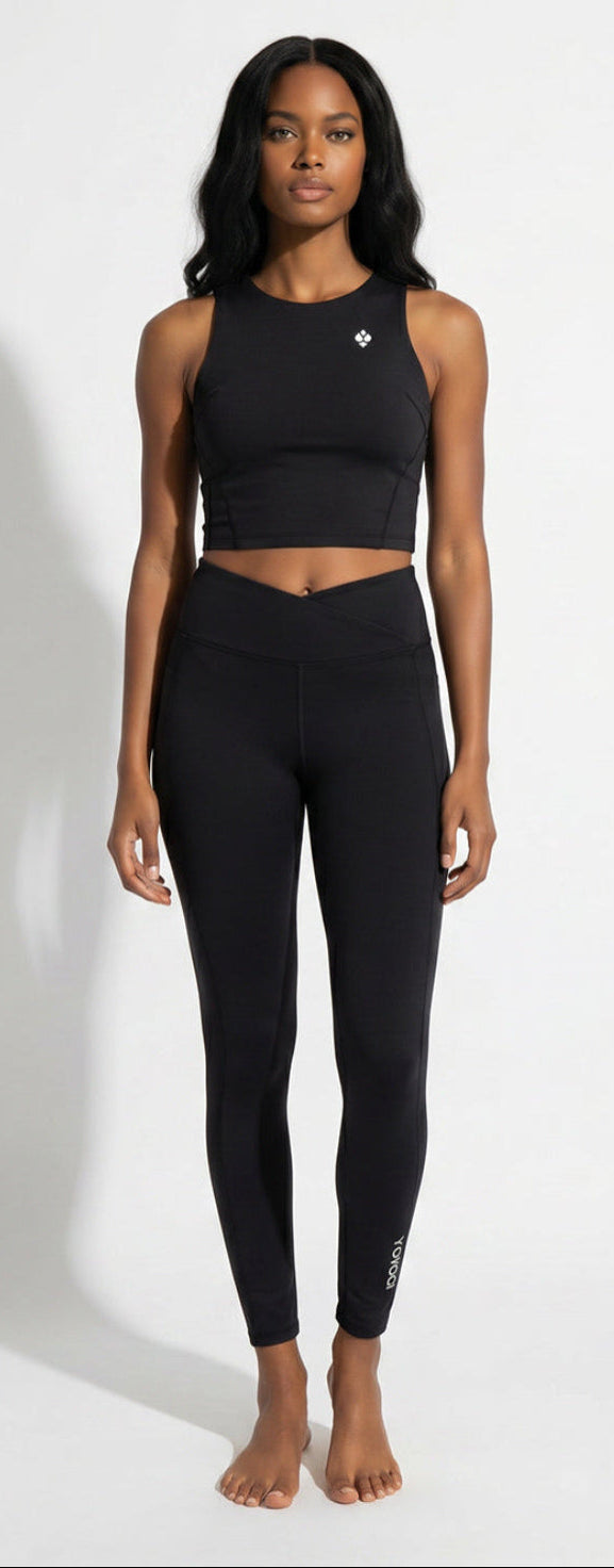 Akari Top + Sora Leggings - Black