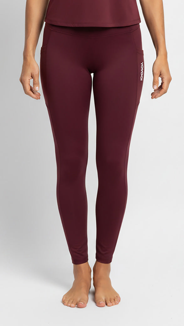 Chikara Leggings - Burgundy