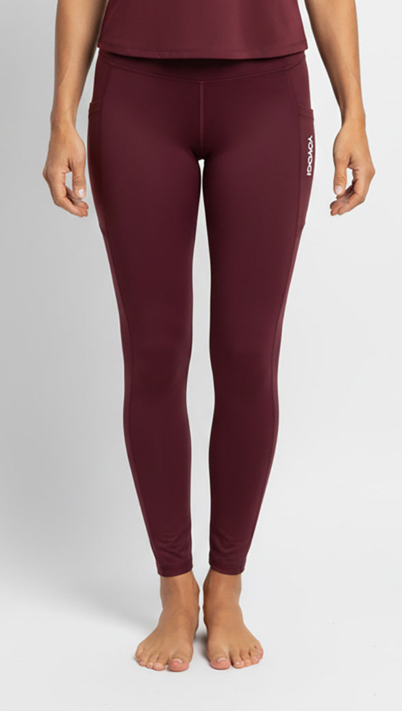 Chikara Leggings - Burgundy
