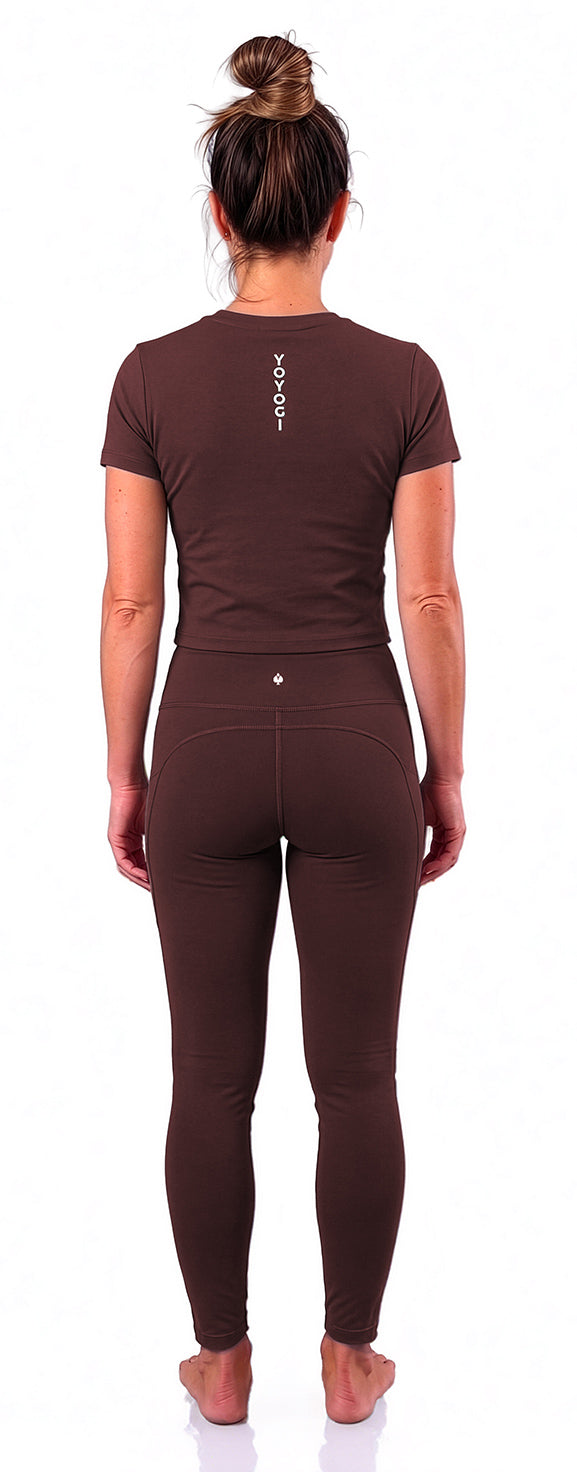Nirvana Top + Chikara Leggings - Burgundy