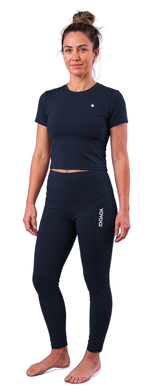 Nirvana Top + Chikara Leggings - Navy