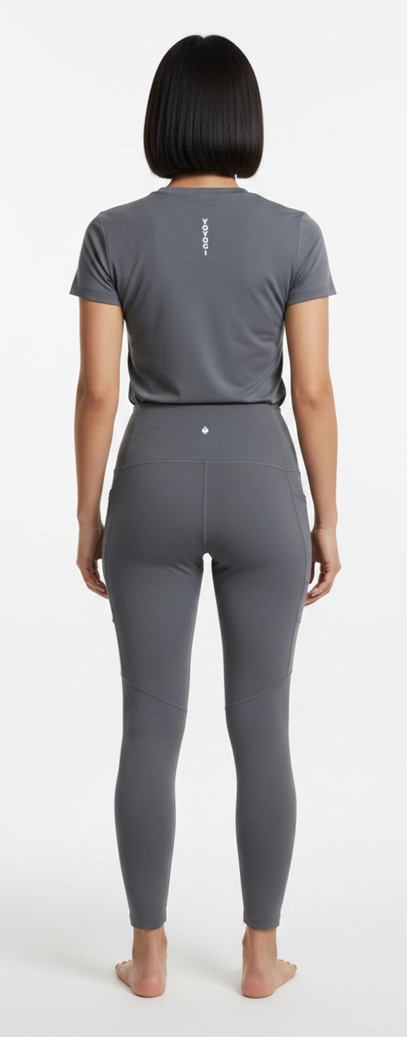 Nirvana Top + Chikara Leggings - Grey