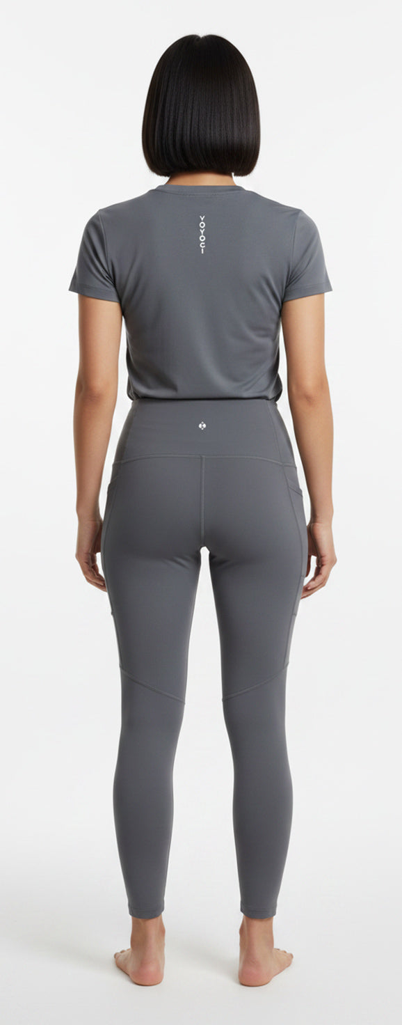 Nirvana Top + Chikara Leggings - Grey