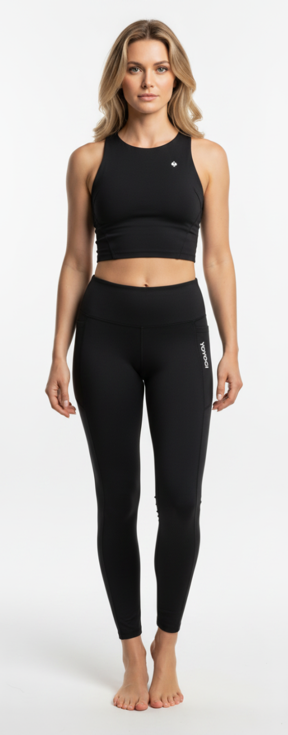 Akari Top + Chikari Leggings - Black
