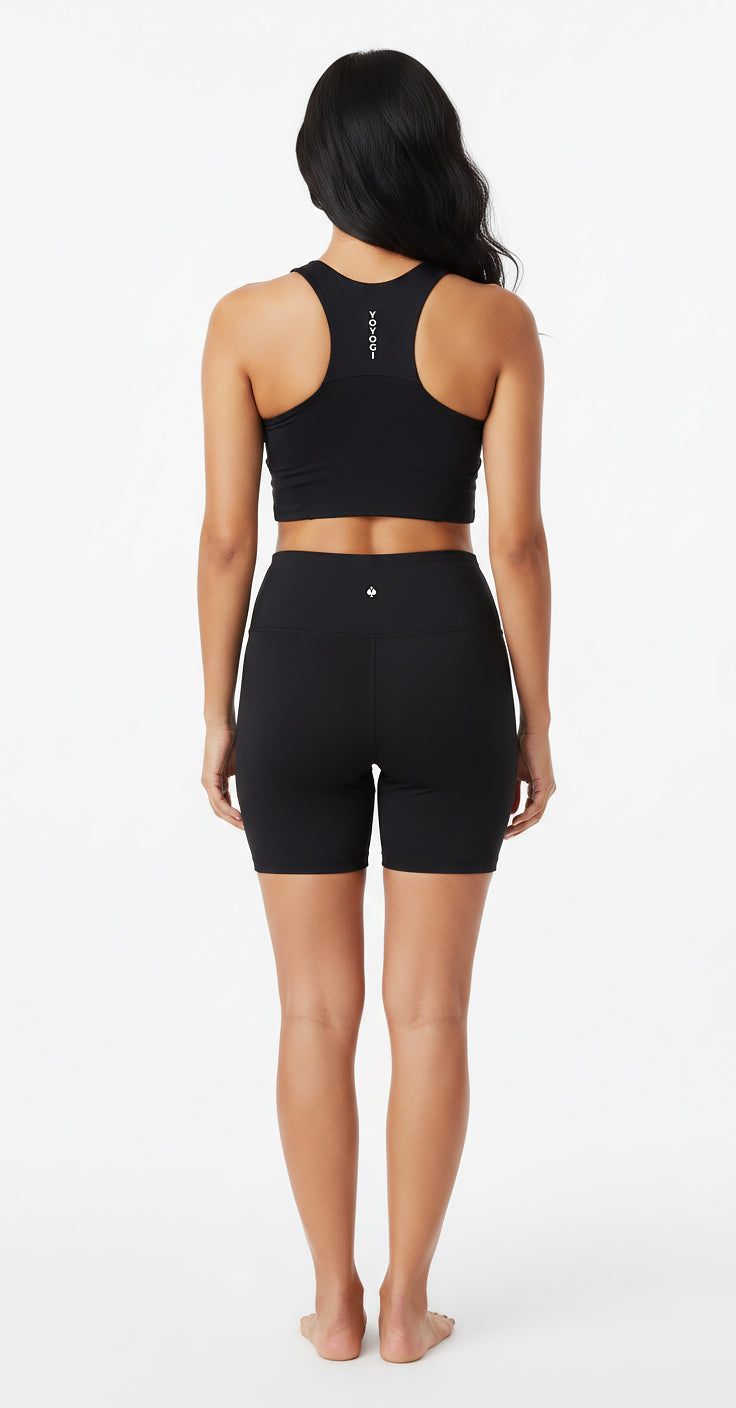 Akari Top + Chikara Shorts - Black