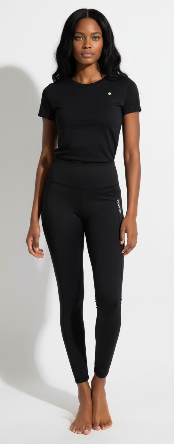 Akari top + Chikari leggings - Black
